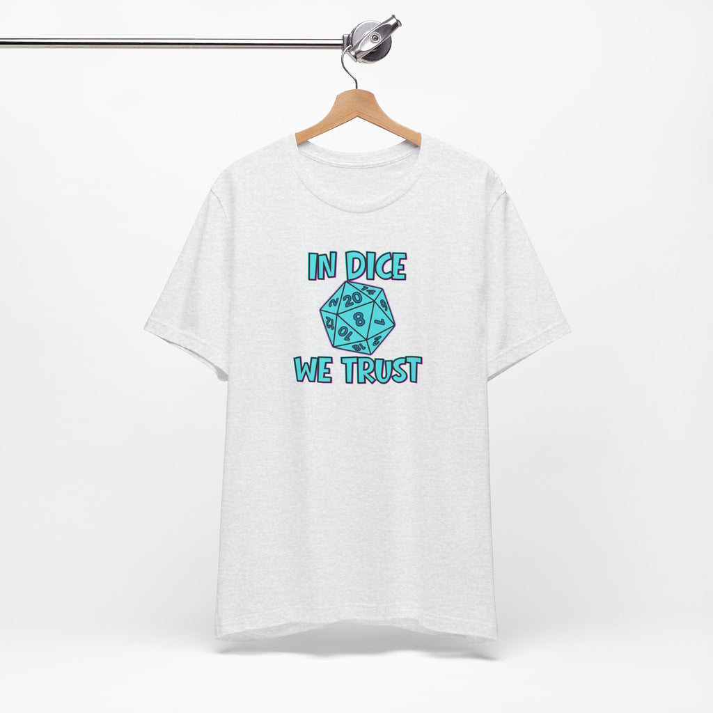 In Dice We Trust D20 T-Shirt — Gamer Dungeons & Dragons Tee
