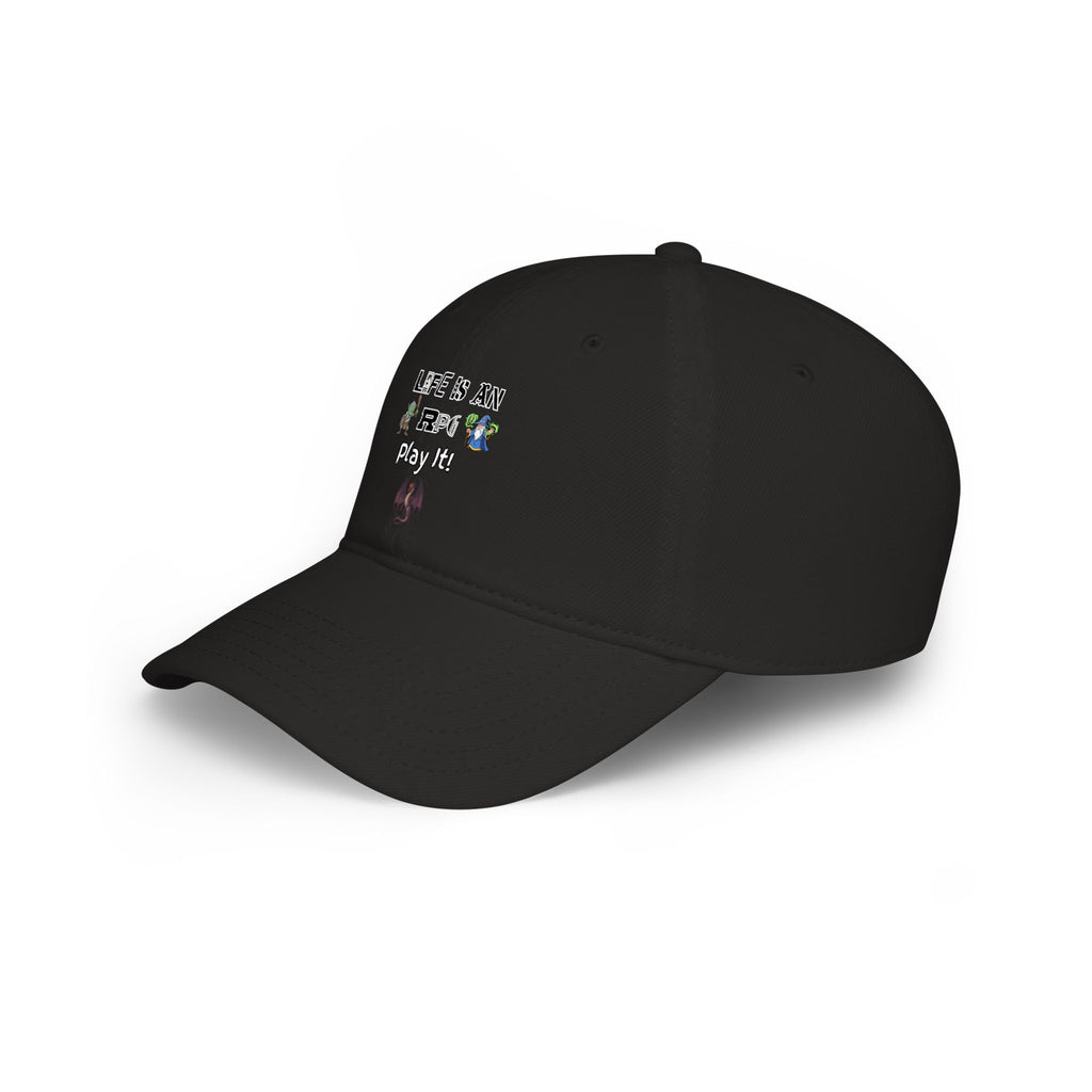 Life Is An RPG Play It! Red Baseball Cap