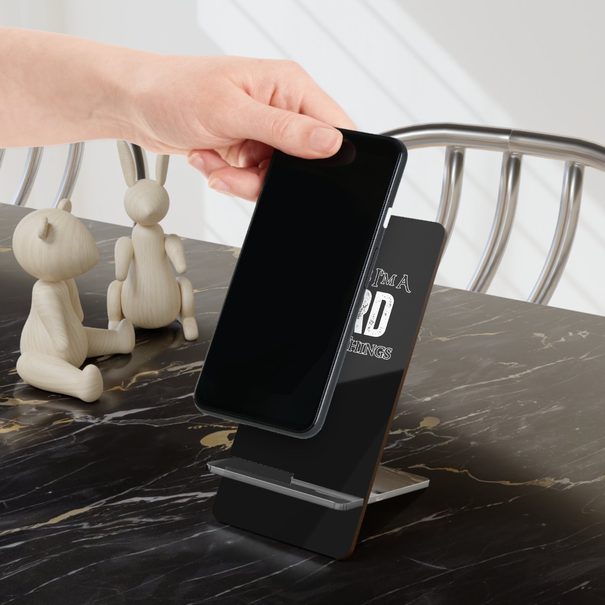 Smartphone Stand — “Trust Me I’m a Nerd I Know Things”