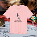 T-Shirt — “Confidence Level: Completely Unjustified” Minimalist Confidence Tee