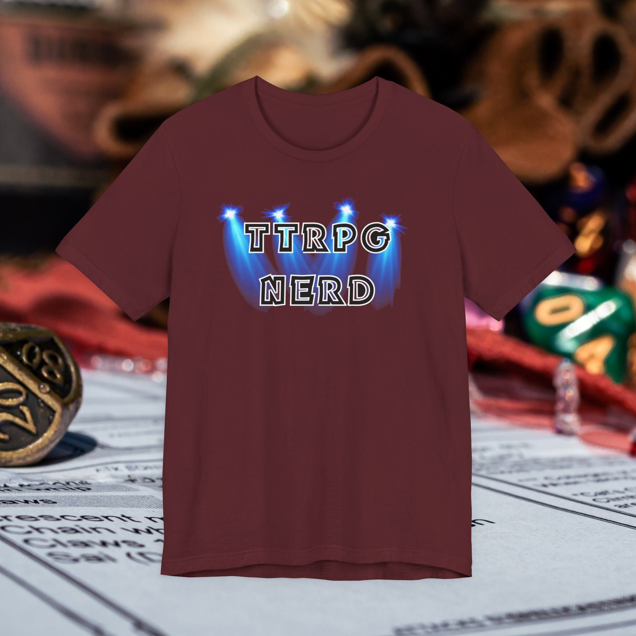 TTRPG Nerd Tee — Tabletop Roleplaying Game Shirt for Gamers