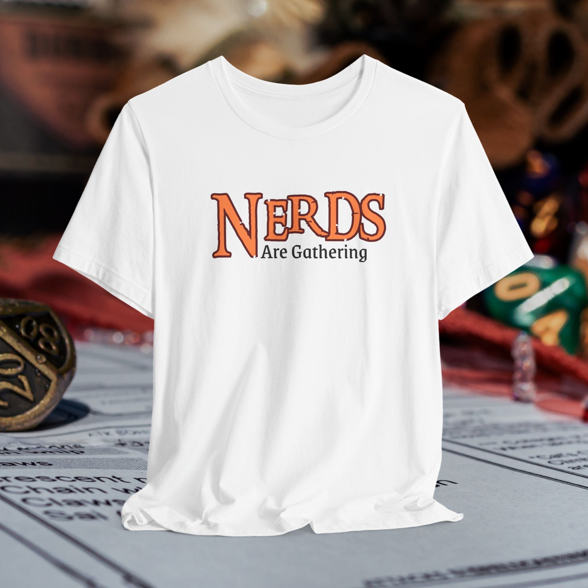 Nerds Are Gathering T‑Shirt — RPG Gamer D&D Tabletop Tee