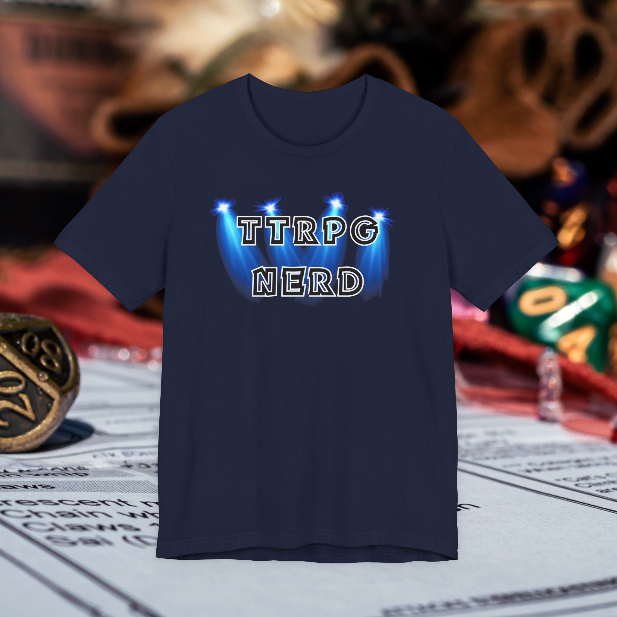 TTRPG Nerd Tee — Tabletop Roleplaying Game Shirt for Gamers