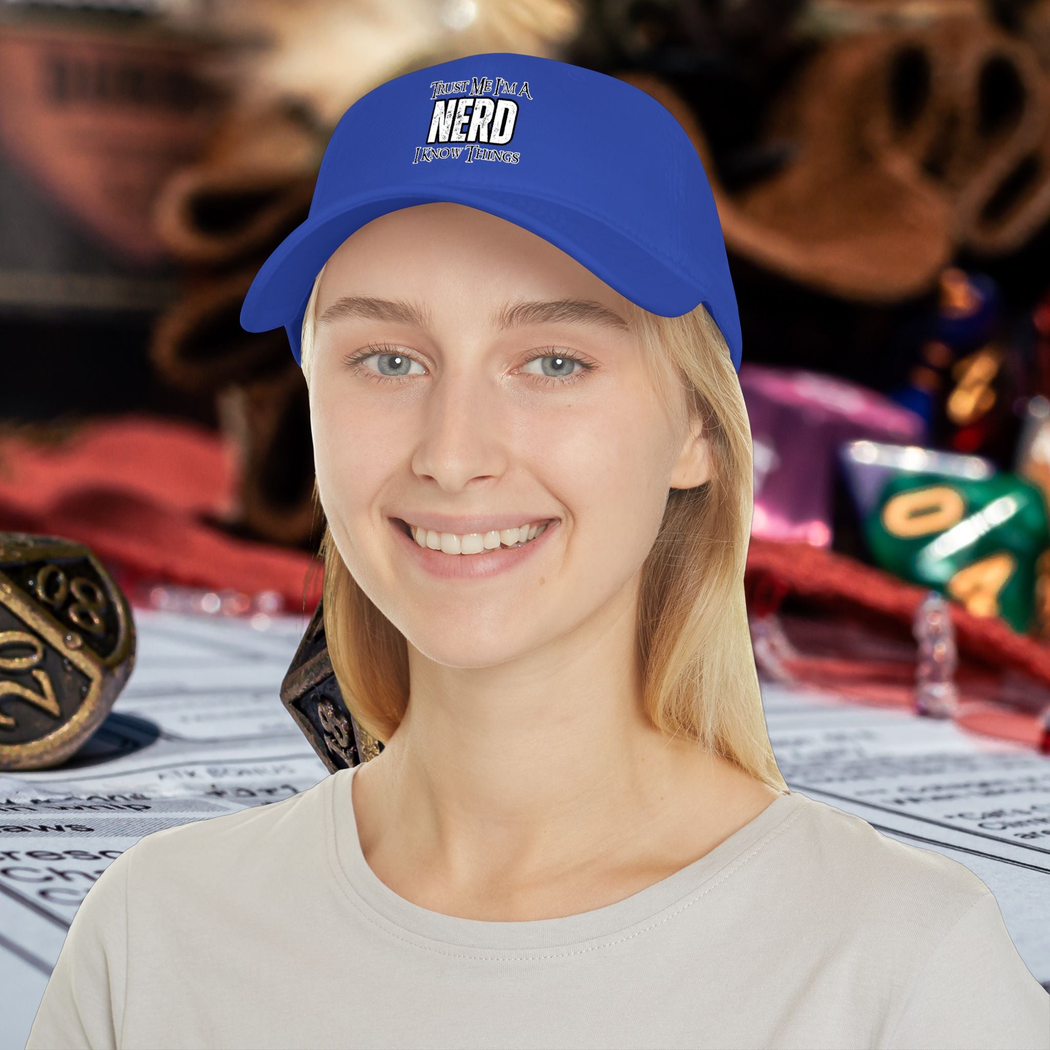 Nerd Gaming Hat — "Trust Me I'm A Nerd, I Know Things" Low-Profile Baseball Hat