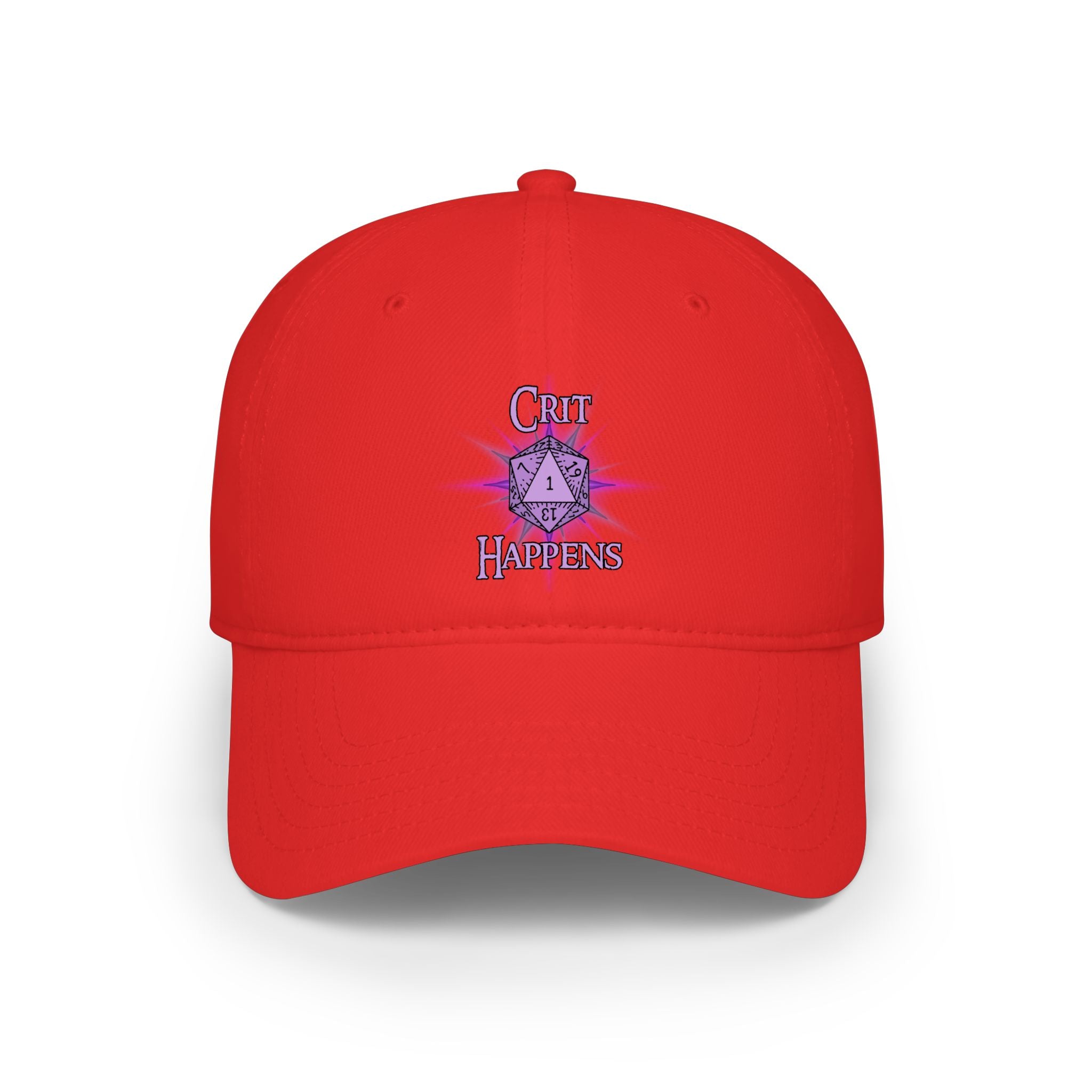 "Crit Happens" D20 Baseball Cap — RPG Gamer Low Profile Hat