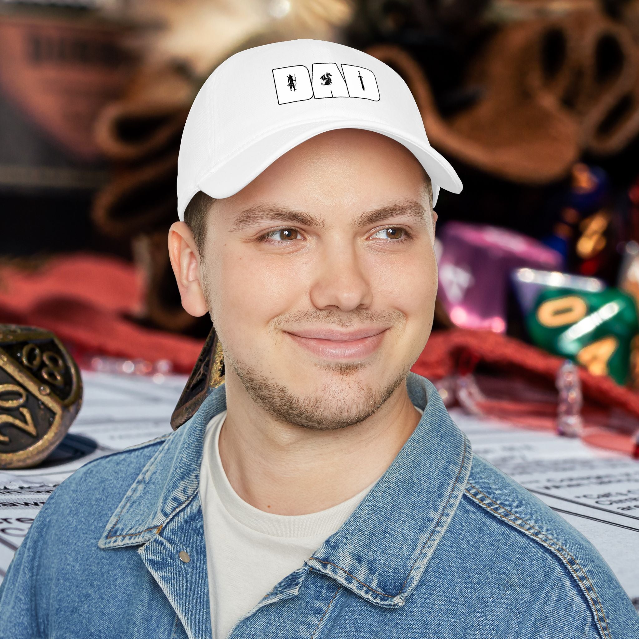 Dad RPG Gamer Cap — Low Profile Baseball Hat for Tabletop & Dungeons & Dragons Fans