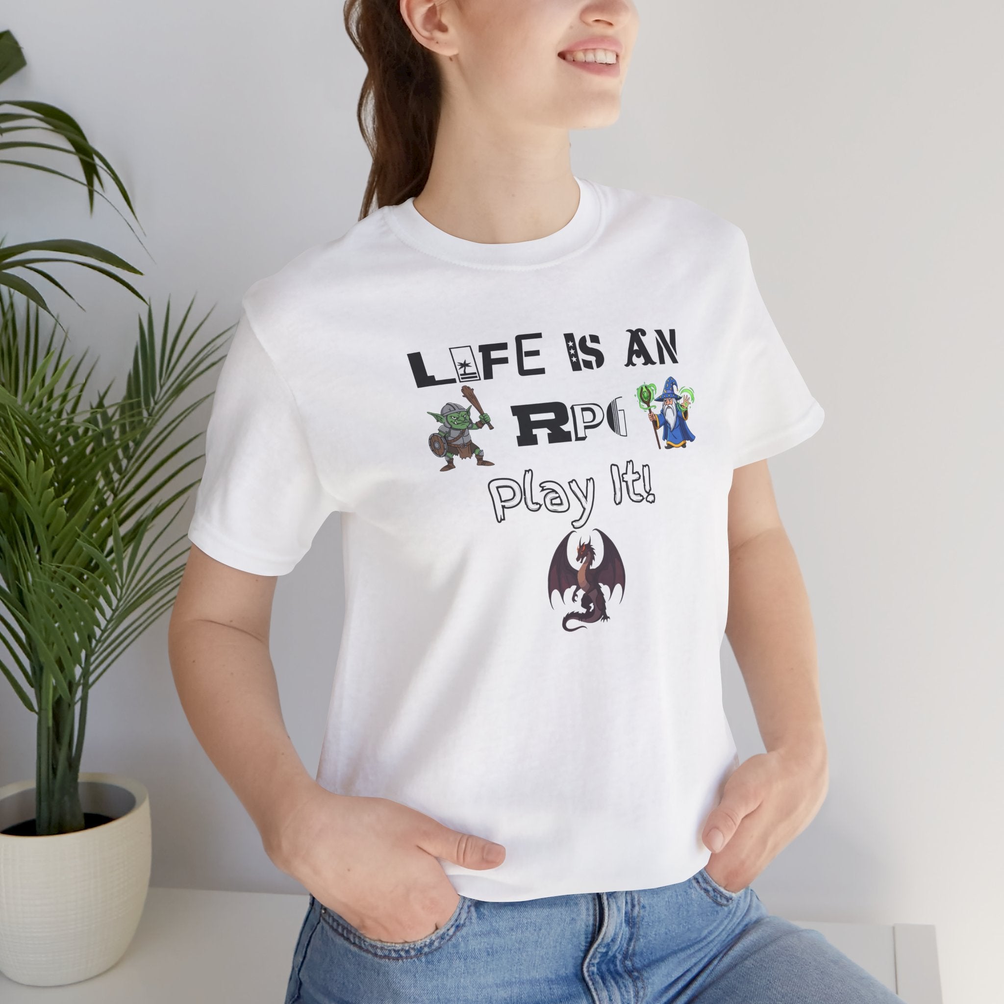 Life Is an RPG Play It T-Shirt — Gamer RPG Tee for Tabletop & Video Game Fans