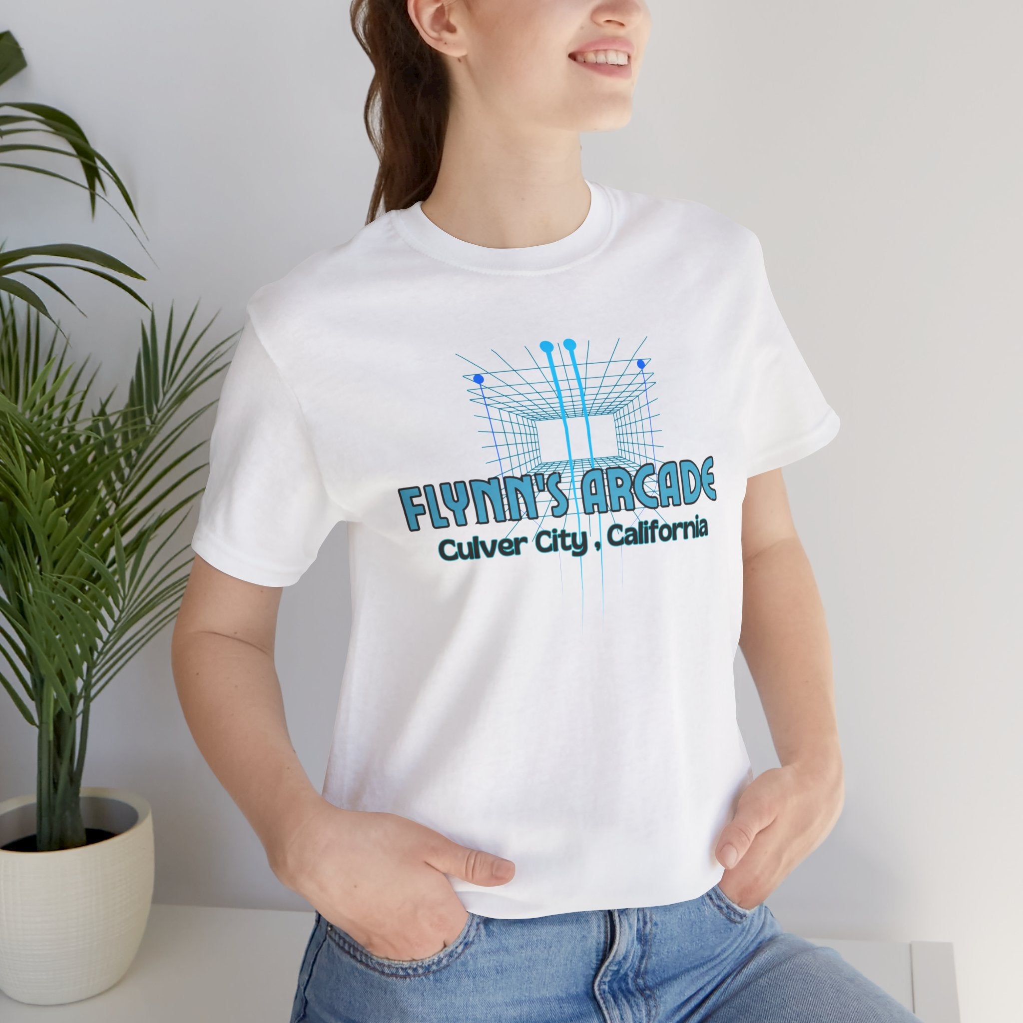 Arcade Tee - "Flynn's Arcade, Culver City, California" Tron Inspired Retro Gaming T-Shirt