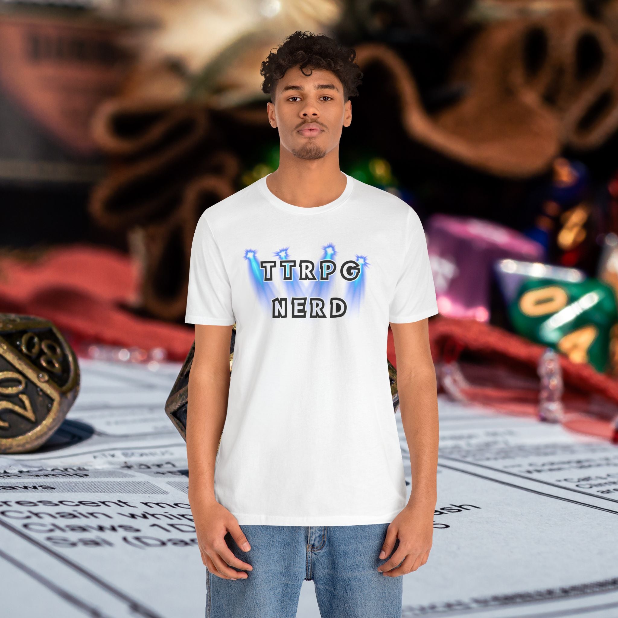 TTRPG Nerd Tee — Tabletop Roleplaying Game Shirt for Gamers