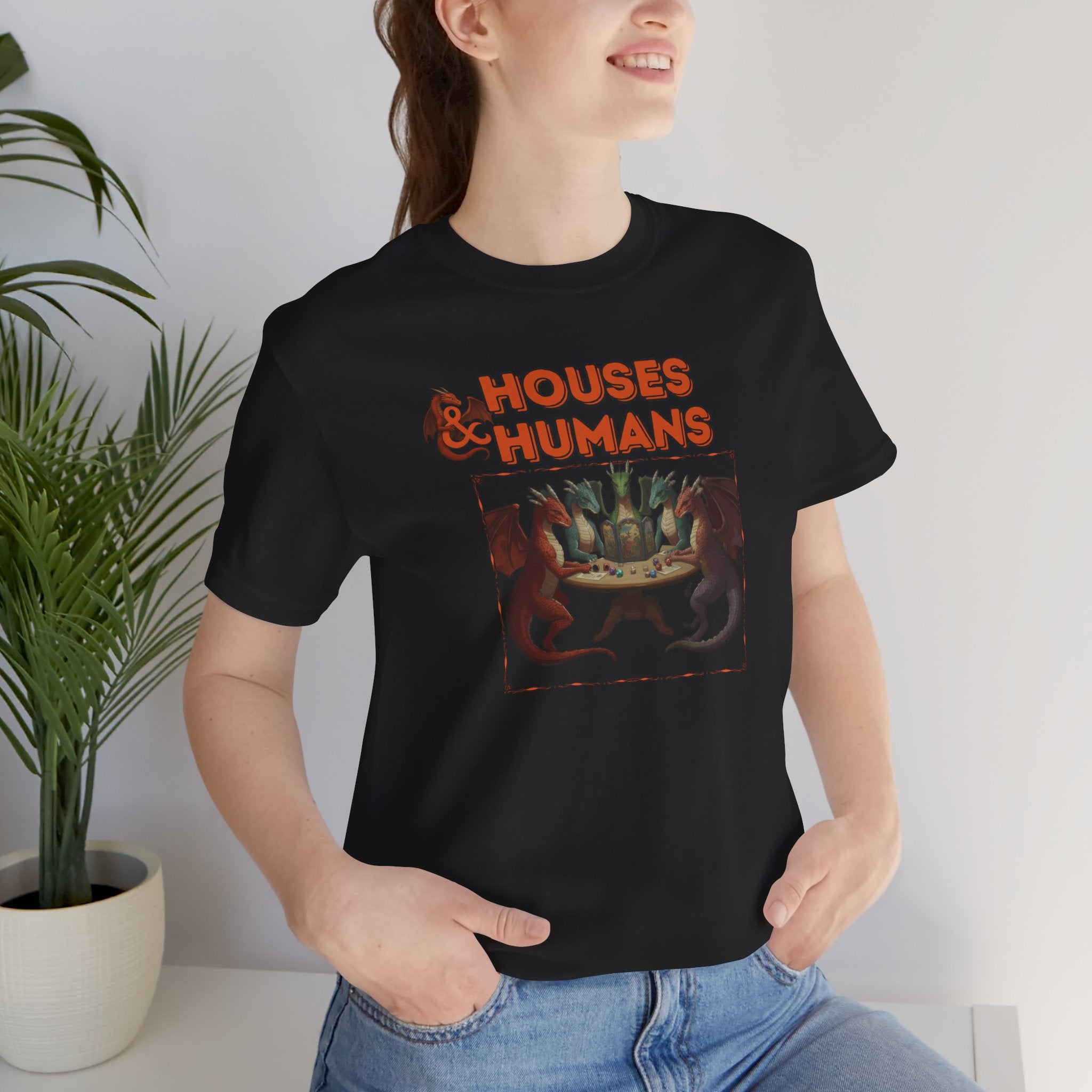 T-Shirt — "Houses & Humans" Fantasy Graphic Tee