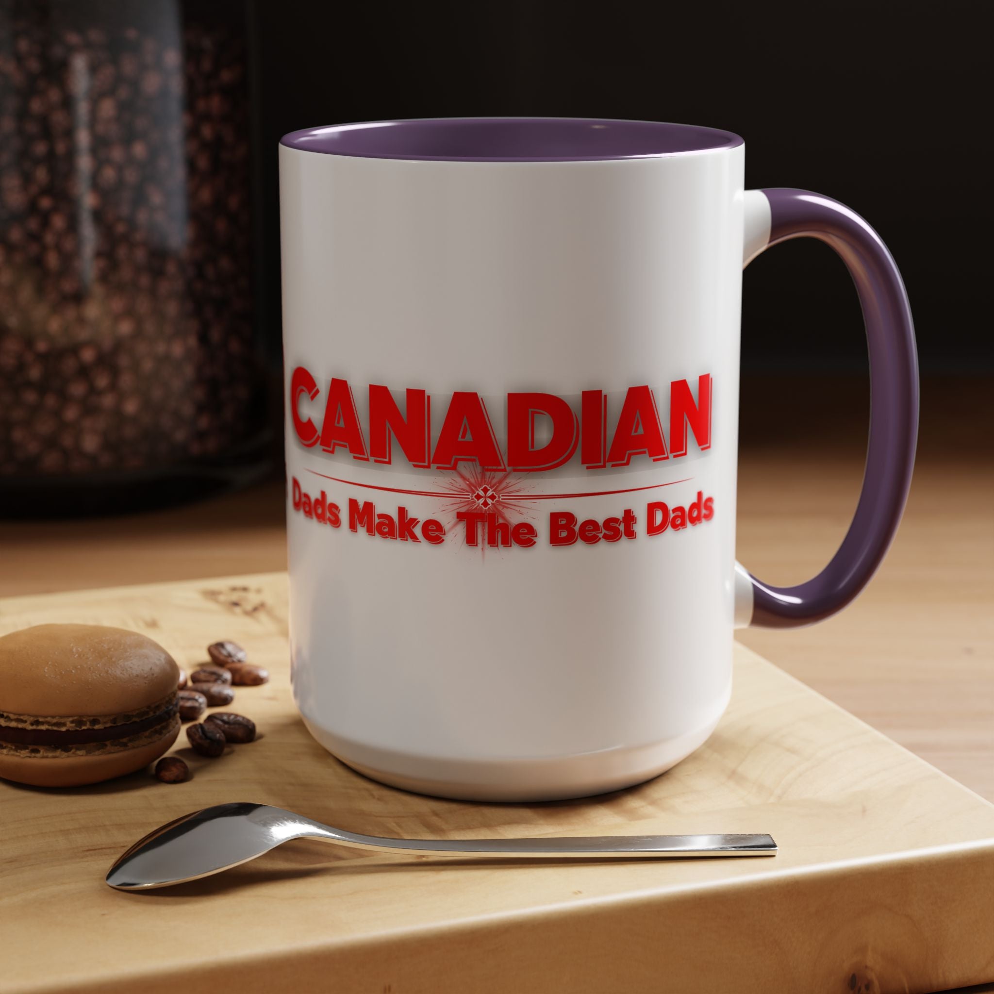 Canadian Dads Coffee Mug 15 oz – "Canadian Dads Make The Best Dads" Accent Mug