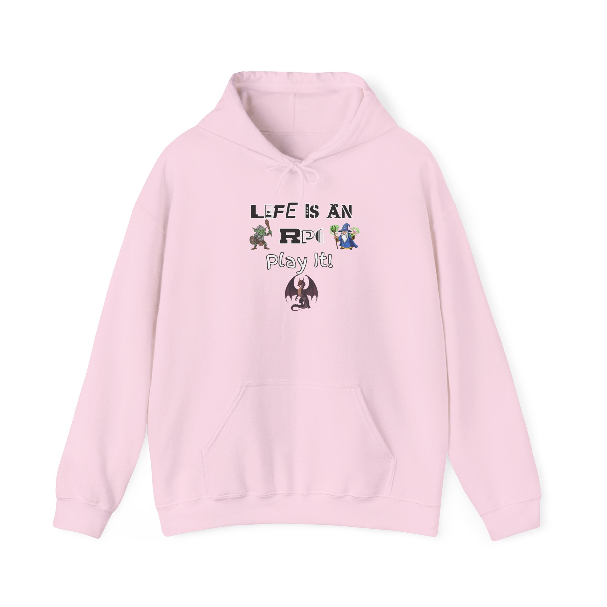 Life Is An RPG Play it Hoodie – Gamer Fantasy RPG Pullover