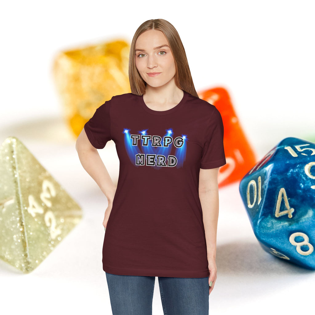 TTRPG Nerd Tee — Tabletop Roleplaying Game Shirt for Gamers