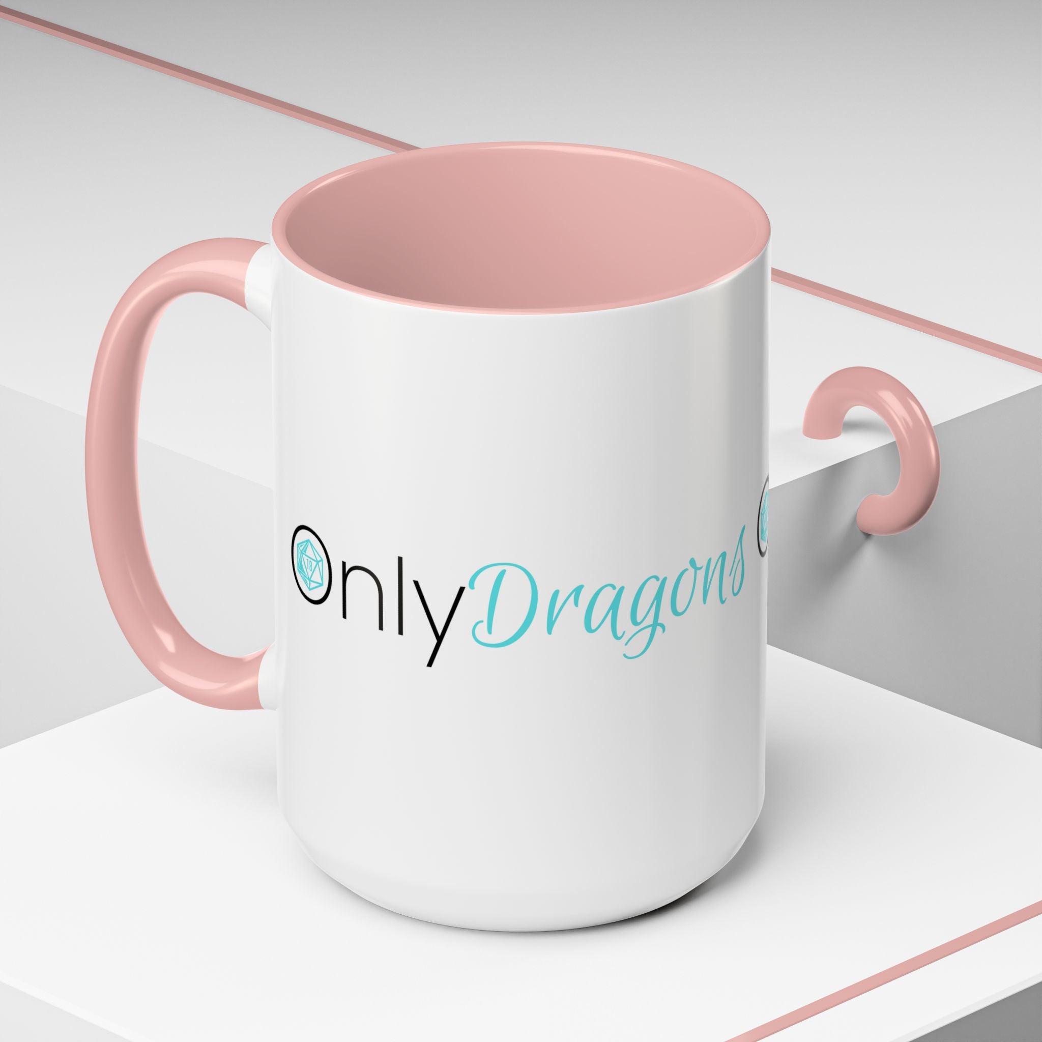 Only Dragons Coffee Mug — Accent 15oz Mug for RPG & DnD Lovers