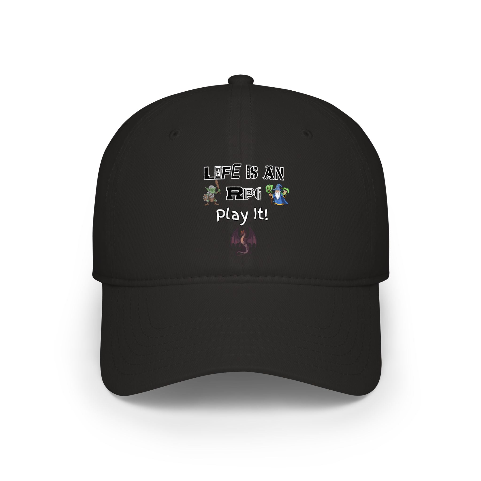 Life Is An RPG Play It! Red Baseball Cap