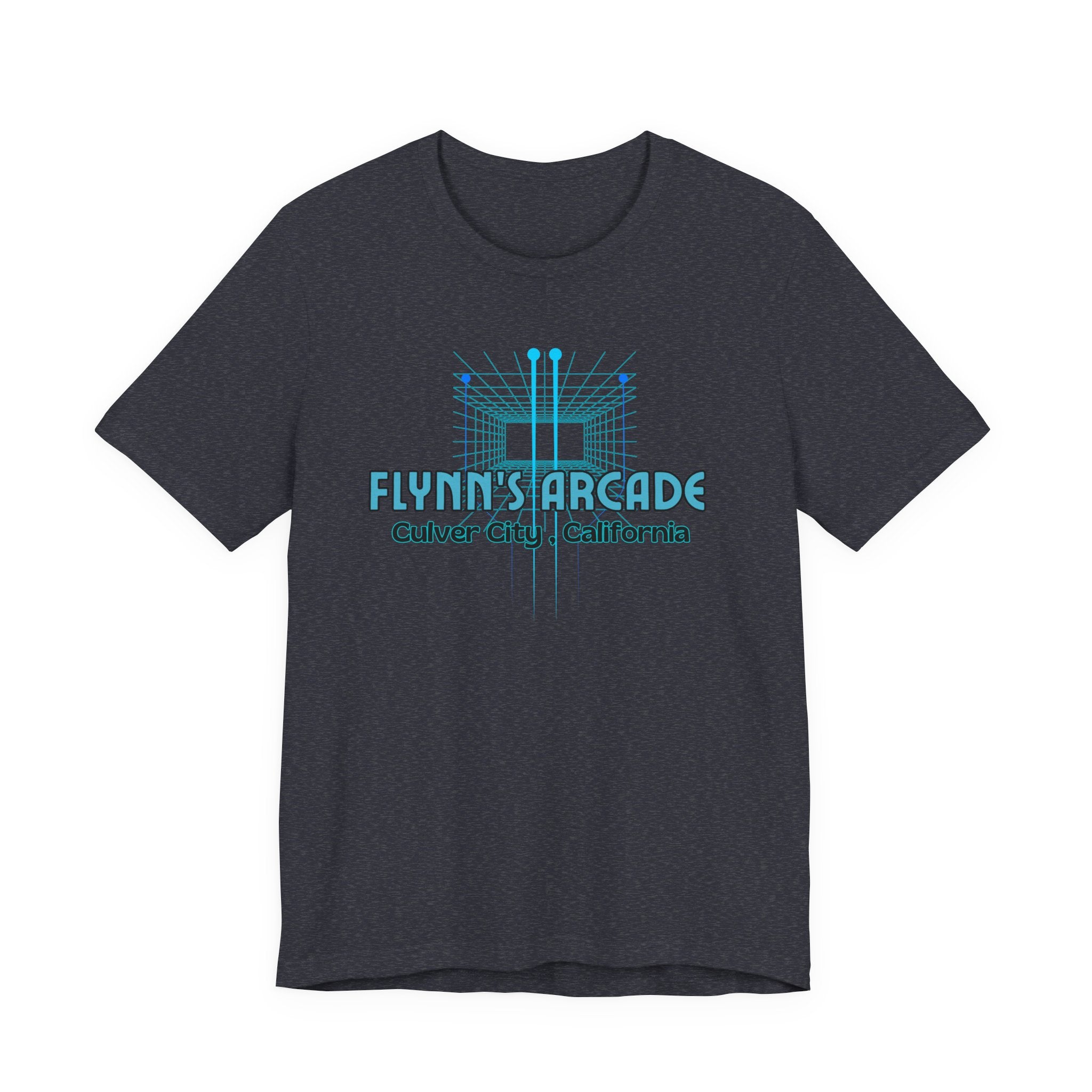 Arcade Tee - "Flynn's Arcade, Culver City, California" Tron Inspired Retro Gaming T-Shirt