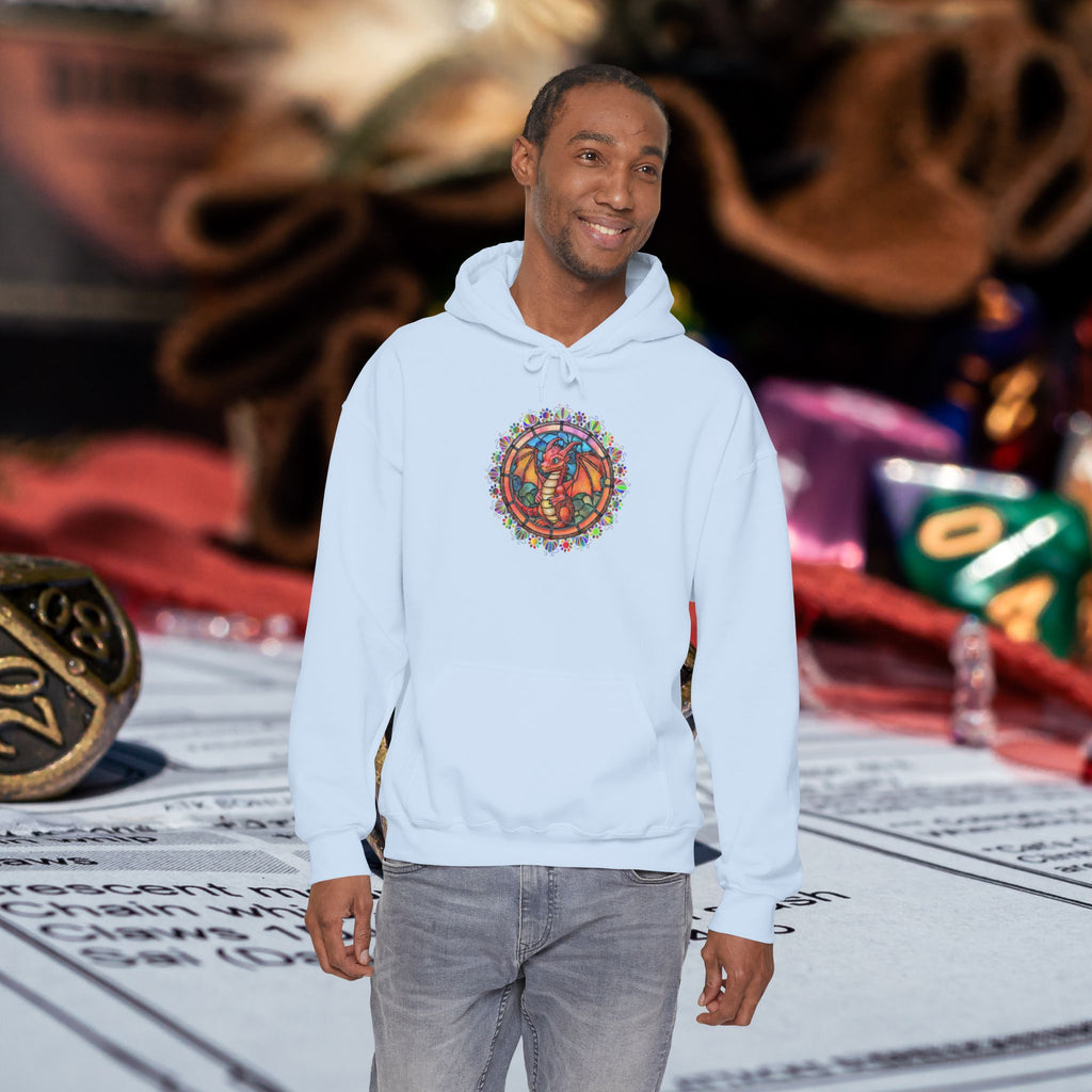 Dragon Stained Glass Hoodie — Dragon Stained Glass ass Graphic Sweatshirt