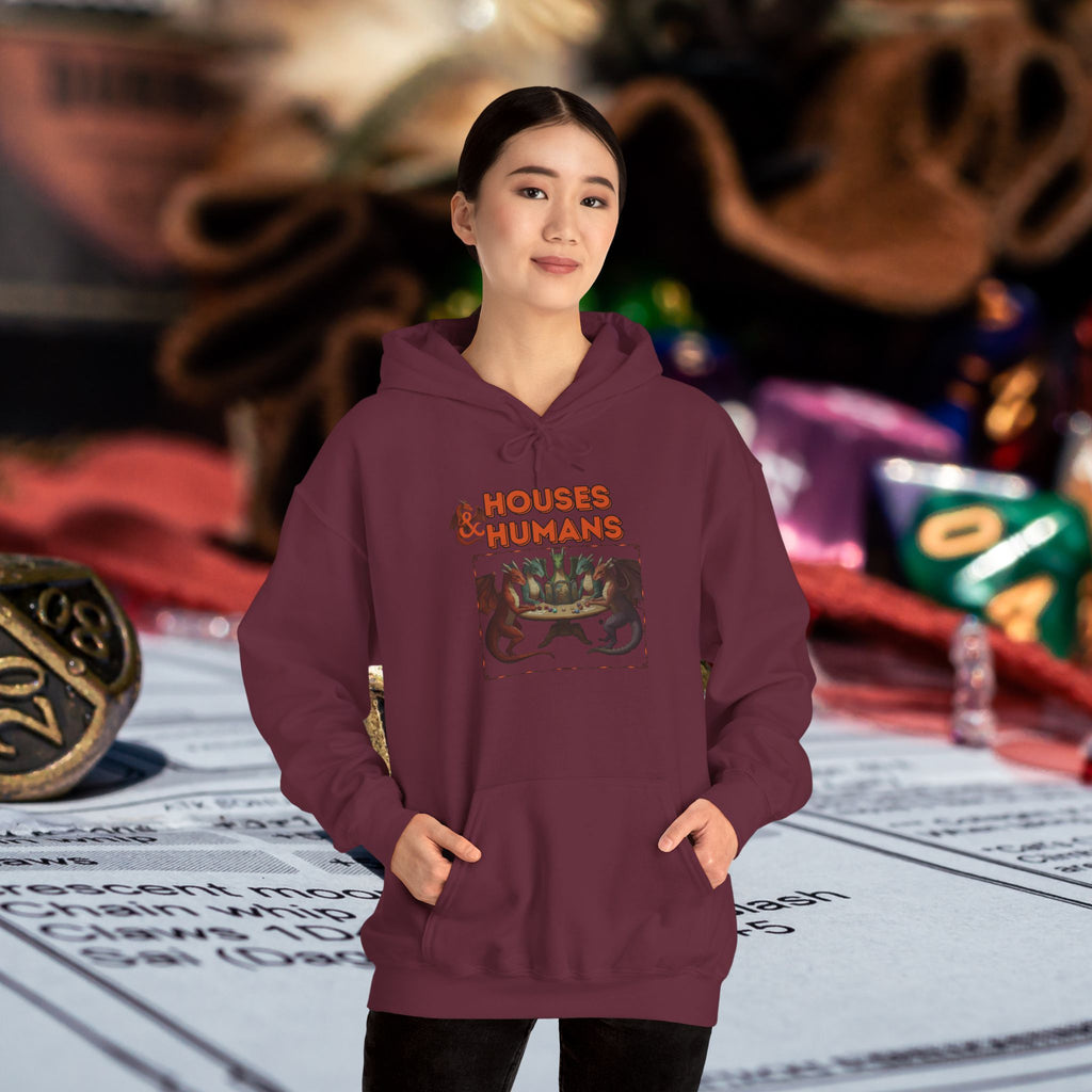 Houses & Humans Hoodie – Cozy D&D Fantasy Gaming Sweatshirt