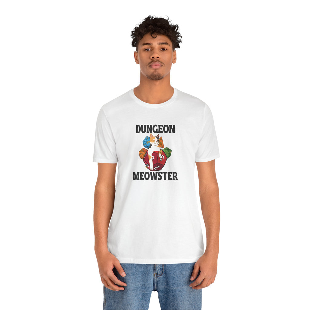 Dungeon Meowster T-Shirt — Funny Cat D&D Gamer Tee