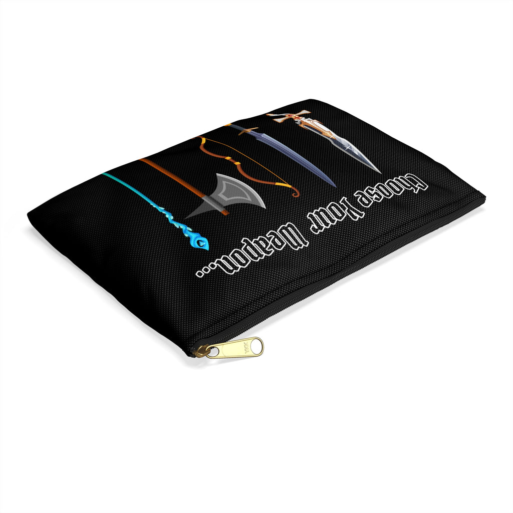 Dice/Accessory Pouch — "Choose Your Weapon" RPG Gear Bag