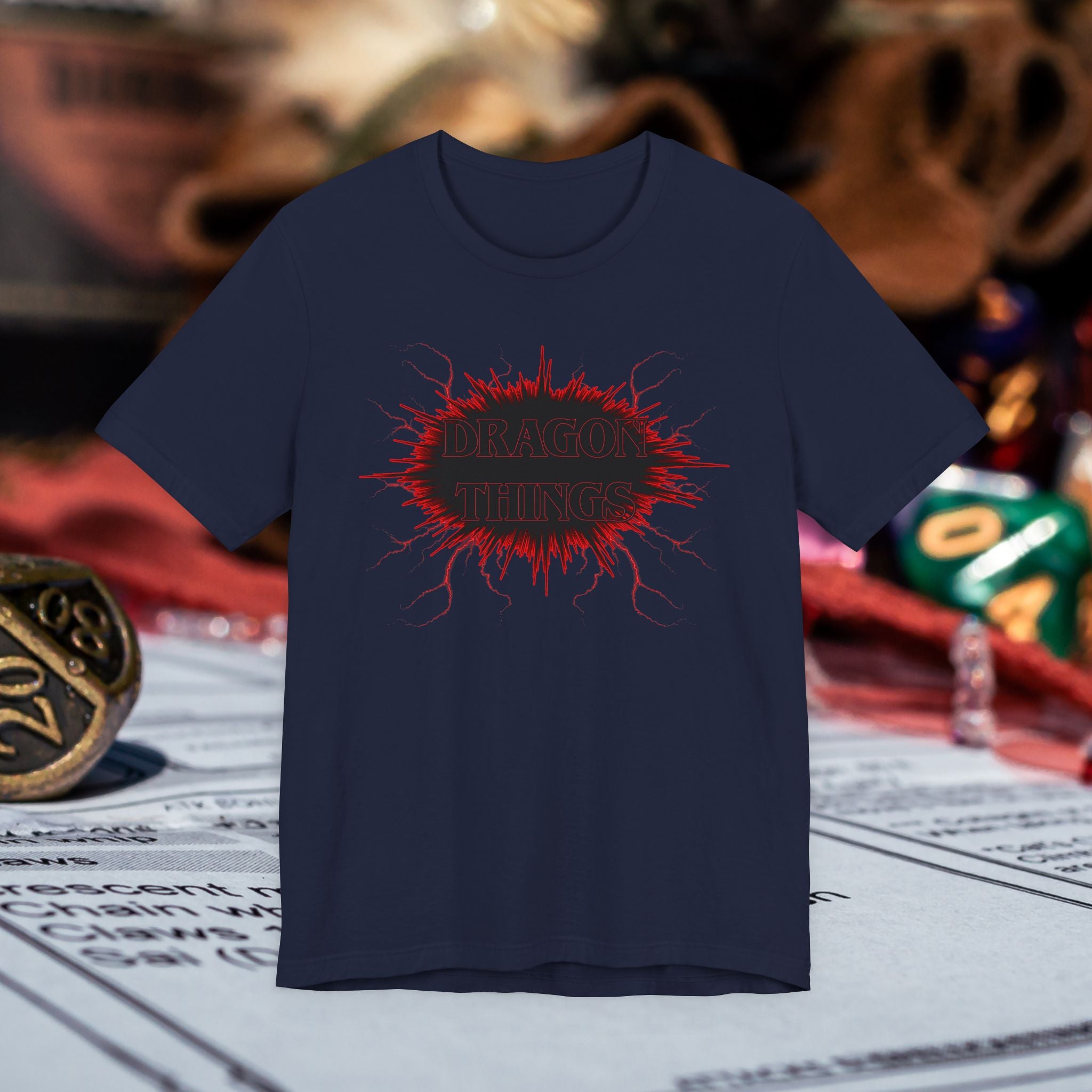 Dragon Things T-Shirt — Graphic (RPG Dice Gamer Tee)