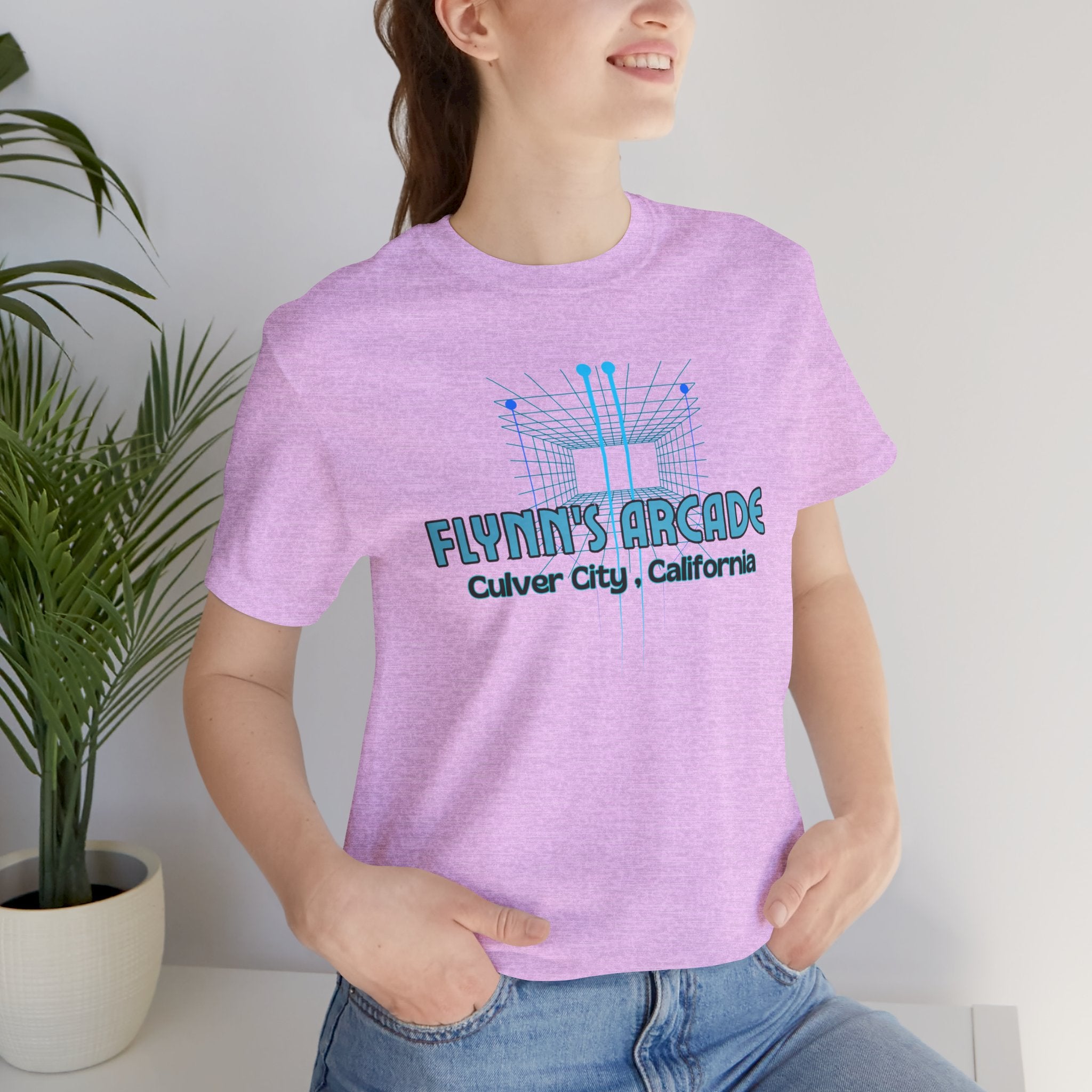 Arcade Tee - "Flynn's Arcade, Culver City, California" Tron Inspired Retro Gaming T-Shirt