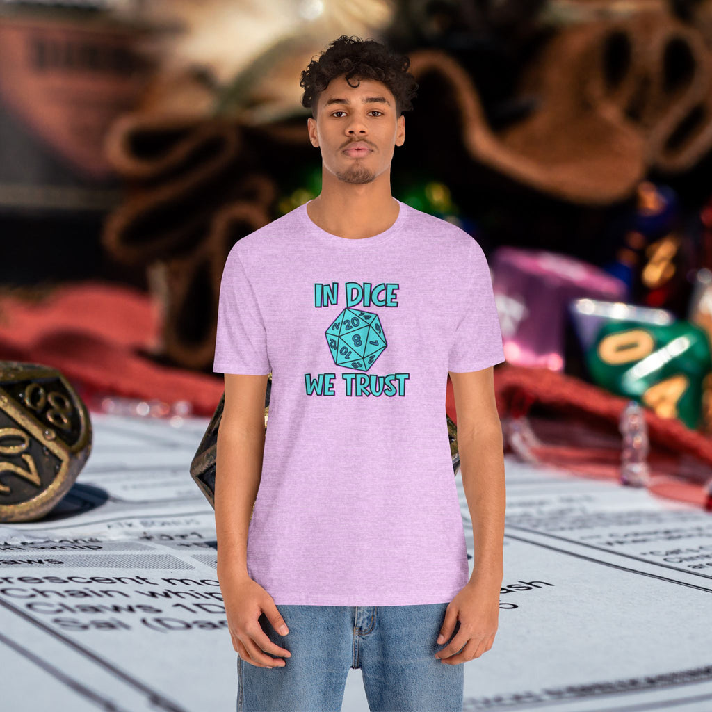In Dice We Trust D20 T-Shirt — Gamer Dungeons & Dragons Tee