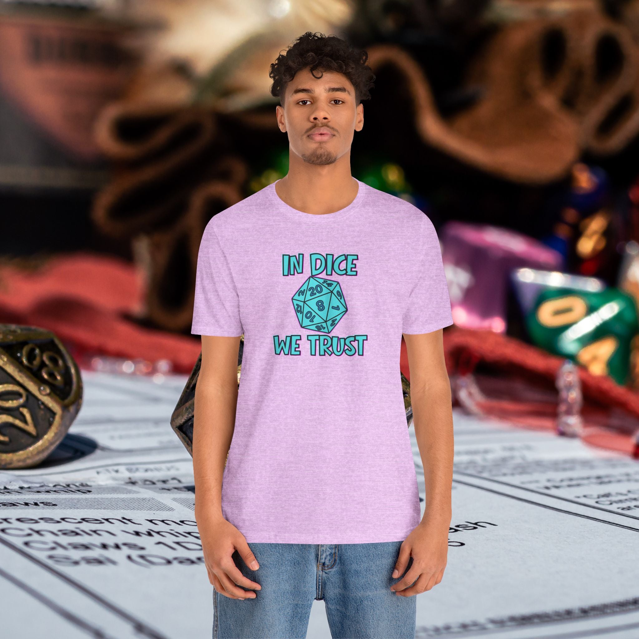 In Dice We Trust D20 T-Shirt — Gamer Dungeons & Dragons Tee