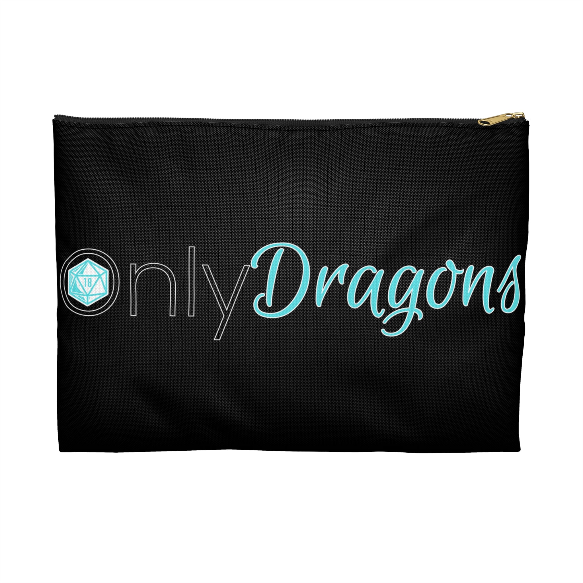 Only Dragons Dice Bag —  Dice Logo Bag for RPG Players