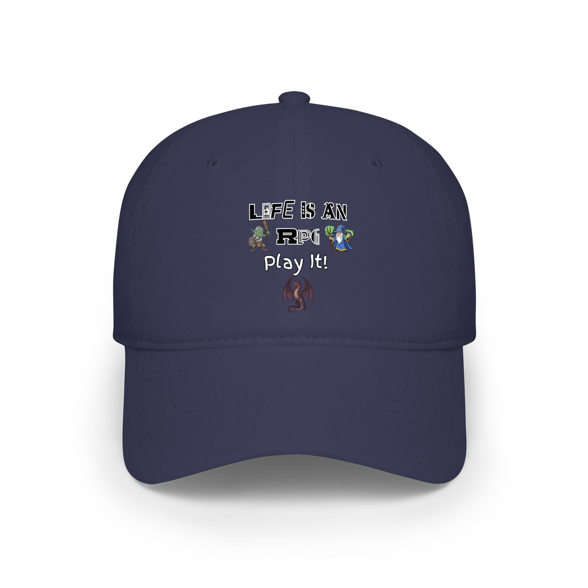 Life Is An RPG Play It! Red Baseball Cap