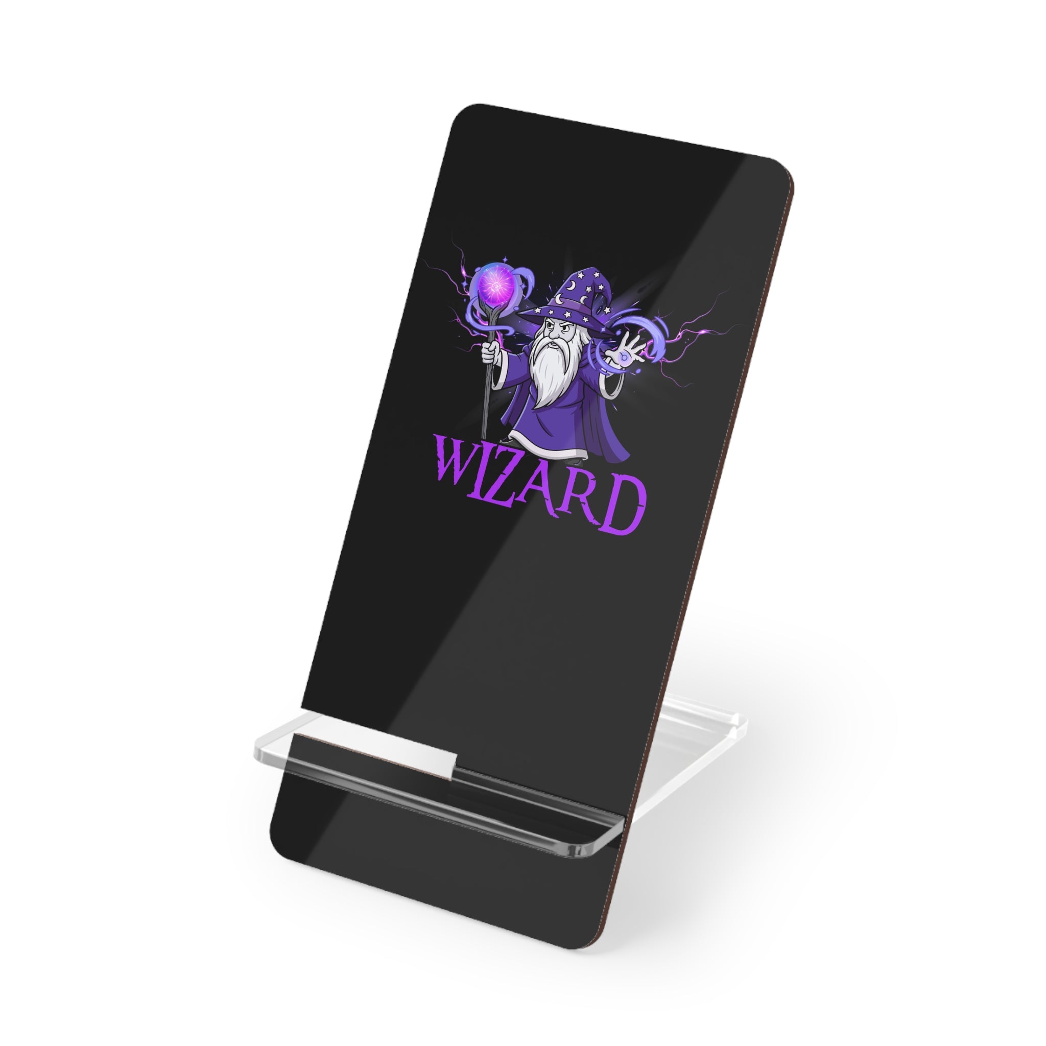 Wizard Phone Stand — Desktop Mobile Display Holder with Wizard Design