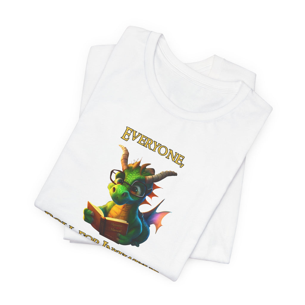 Roll for Initiative Dragon T-Shirt — Cute Fantasy RPG Tee