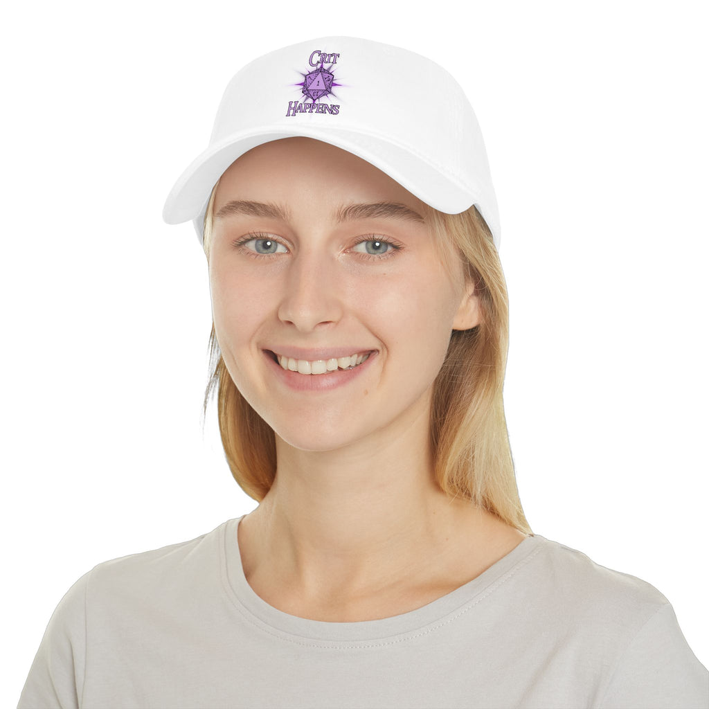 "Crit Happens" D20 Baseball Cap — RPG Gamer Low Profile Hat