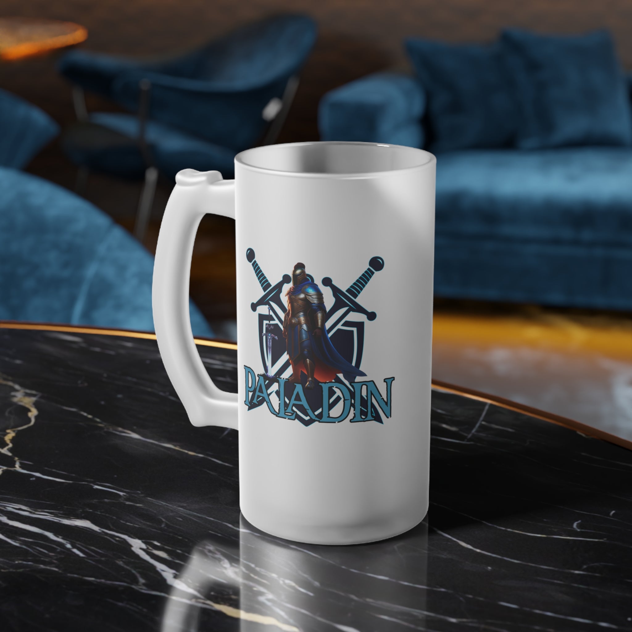 Frosted Paladin Beer/ Mead Mug — D&D Class Paladin  Beer Stein