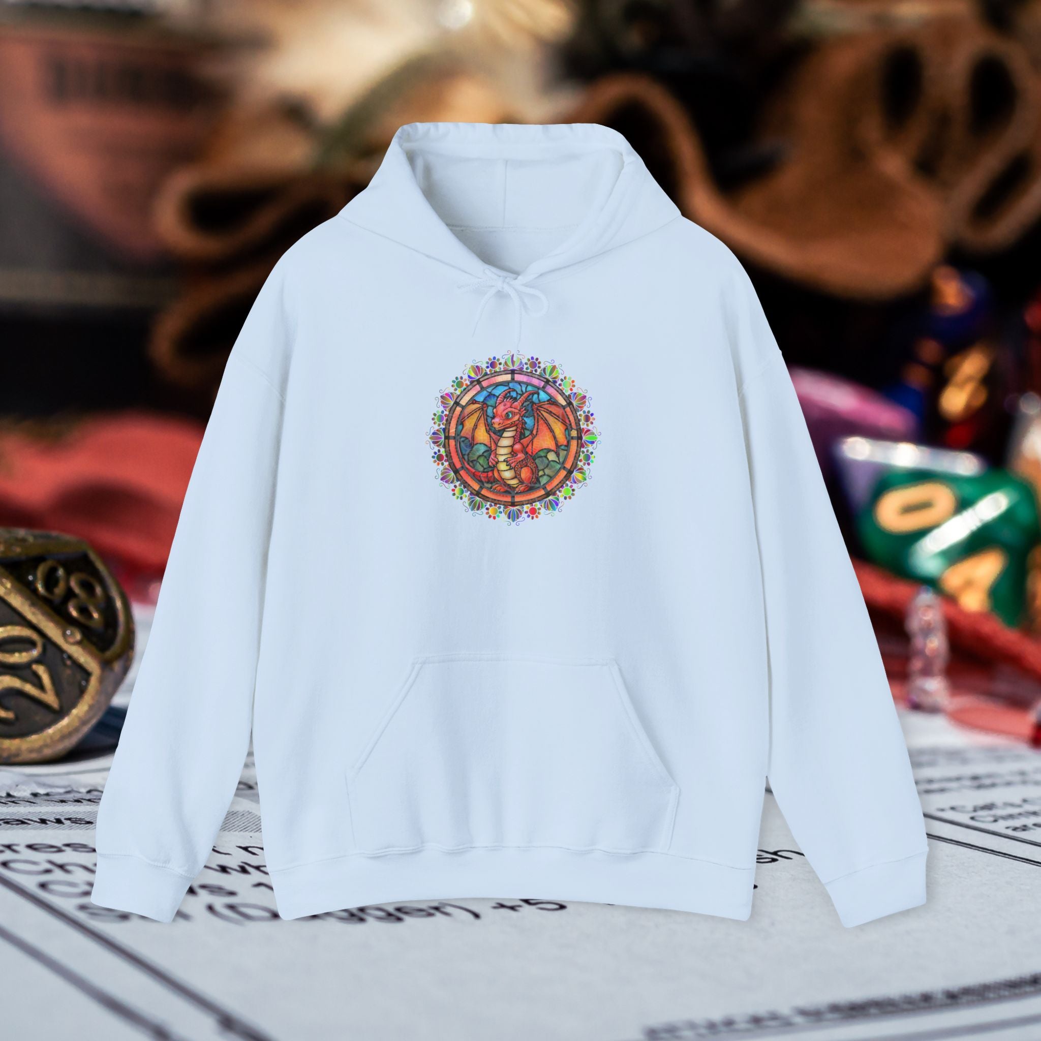Dragon Stained Glass Hoodie — Dragon Stained Glass ass Graphic Sweatshirt