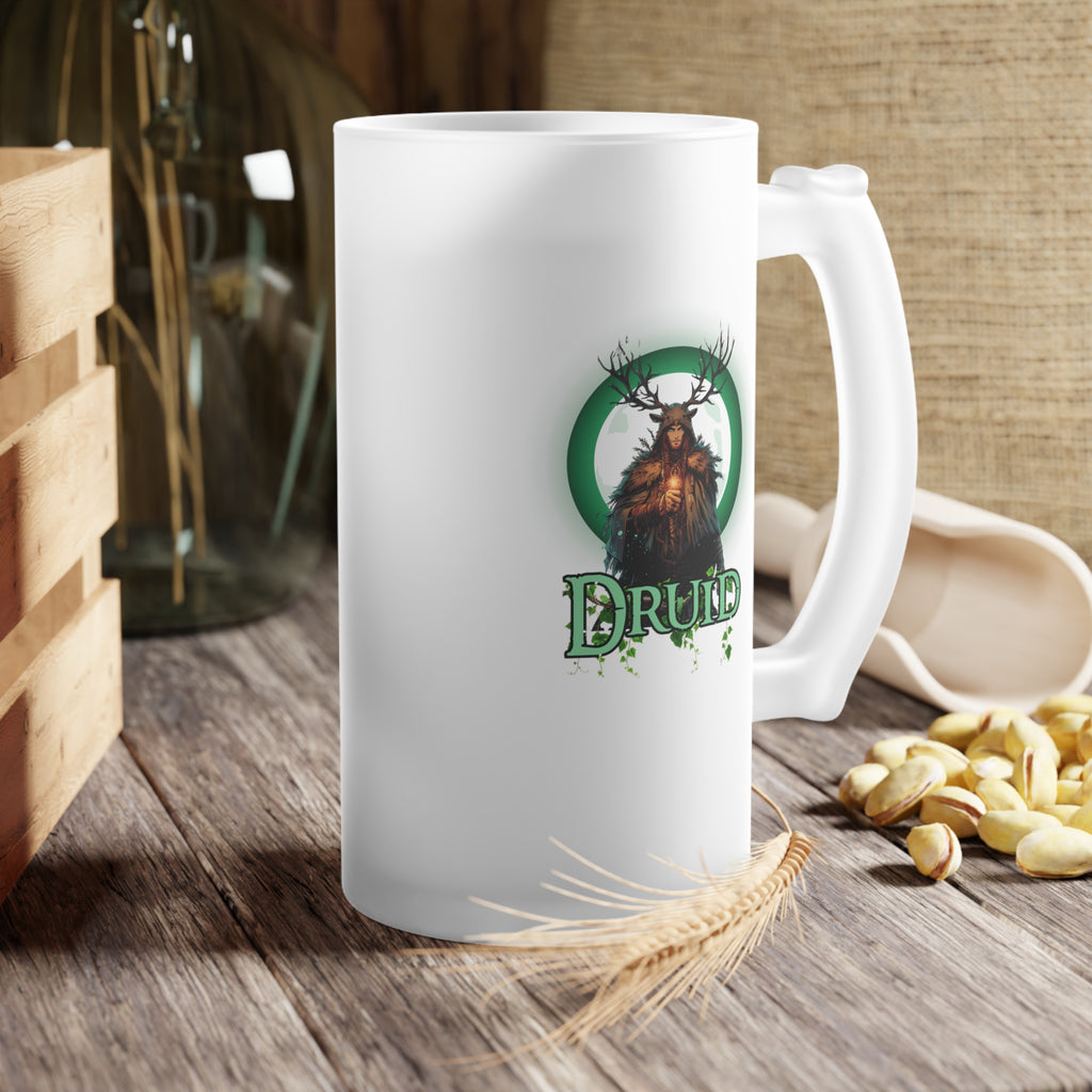 Frosted Druid Beer/Mead  Mug — D&D Class Druid Beer Mug