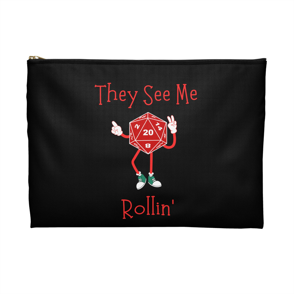 D20 'They See Me Rollin'' Dice and Mini's Accessory Pouch