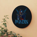 Paladin Wall Clock — Fantasy RPG Acrylic Clock for Gamers & D&D Fans
