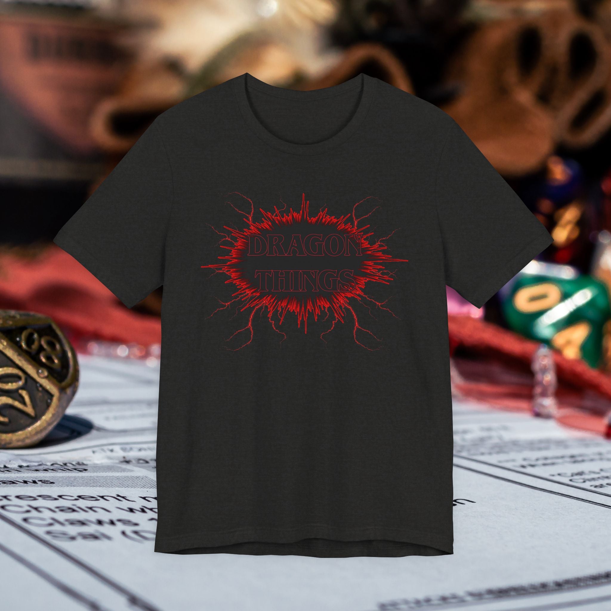 Dragon Things T-Shirt — Graphic (RPG Dice Gamer Tee)