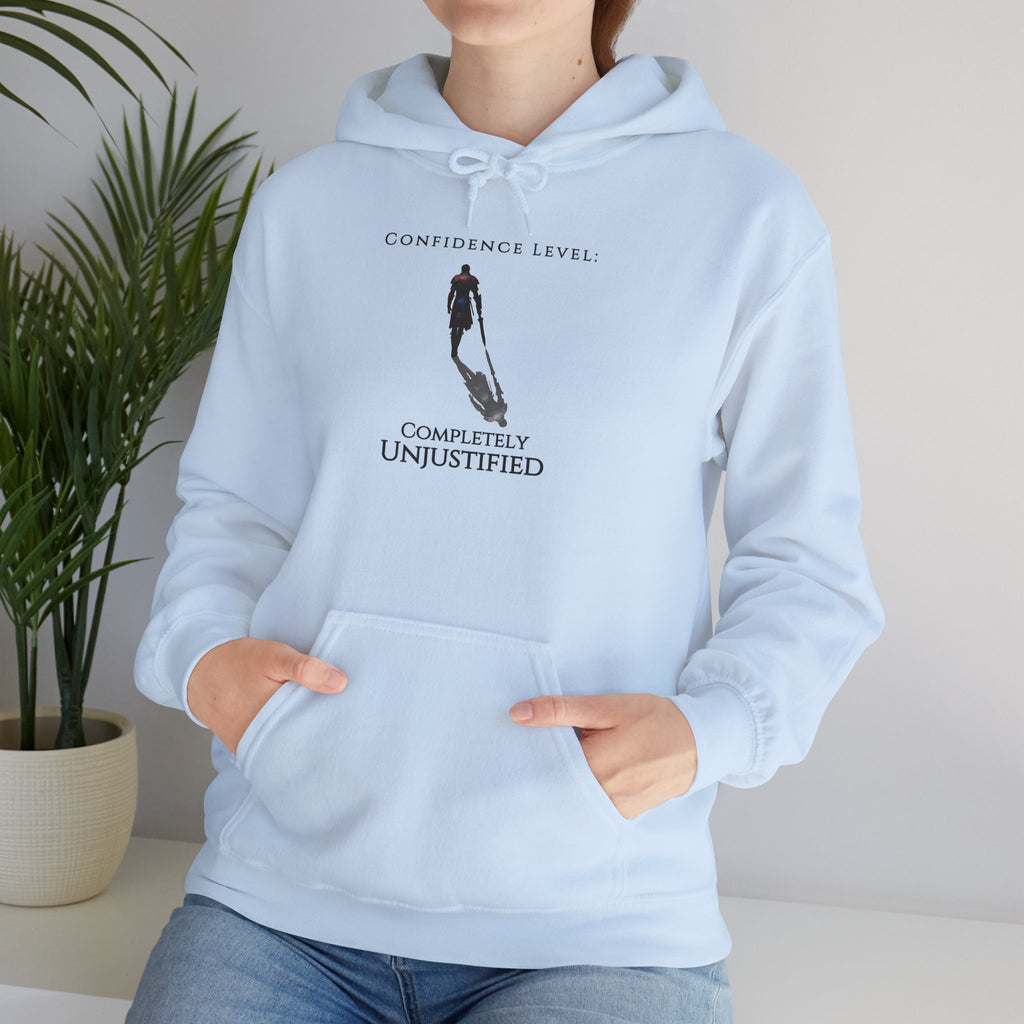 Hoodie — 'Confidence Level :Completely Unjustified Graphic Pullover