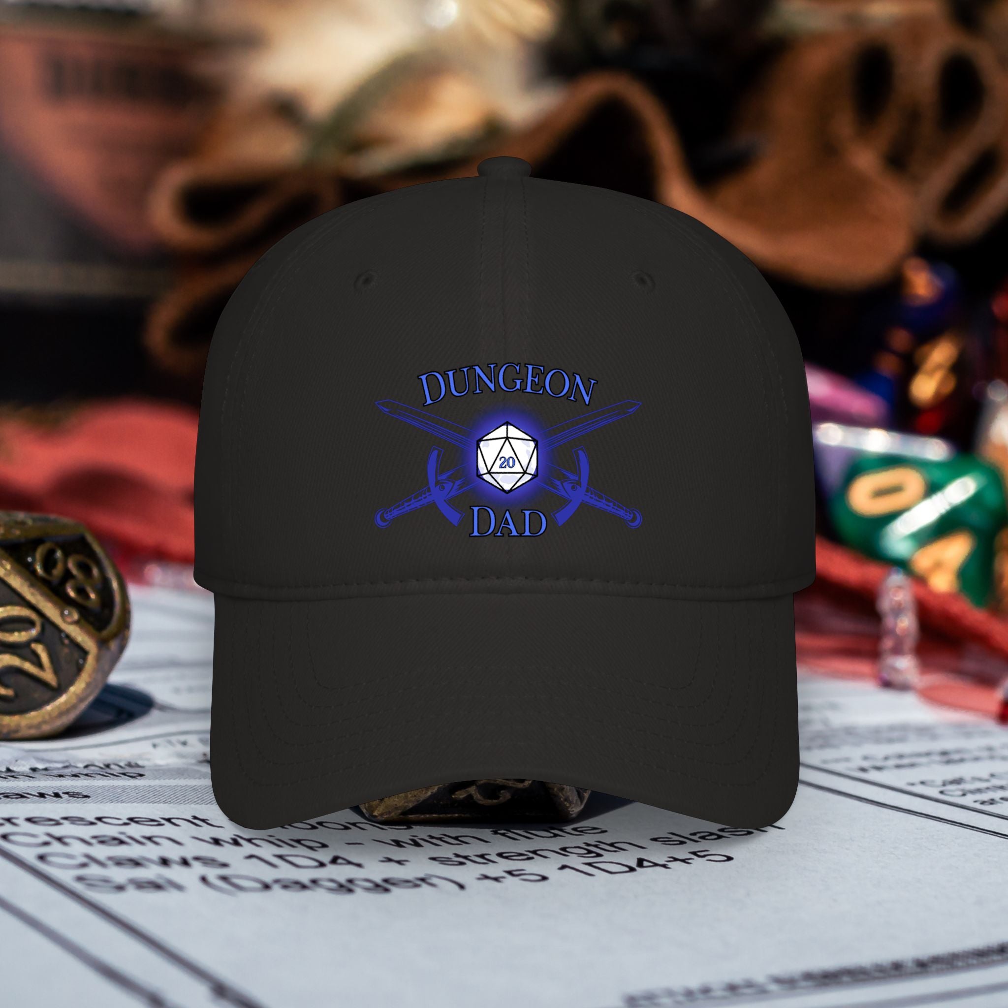 Dungeon Dad Baseball Cap-D&D Dungeon Dad Hat