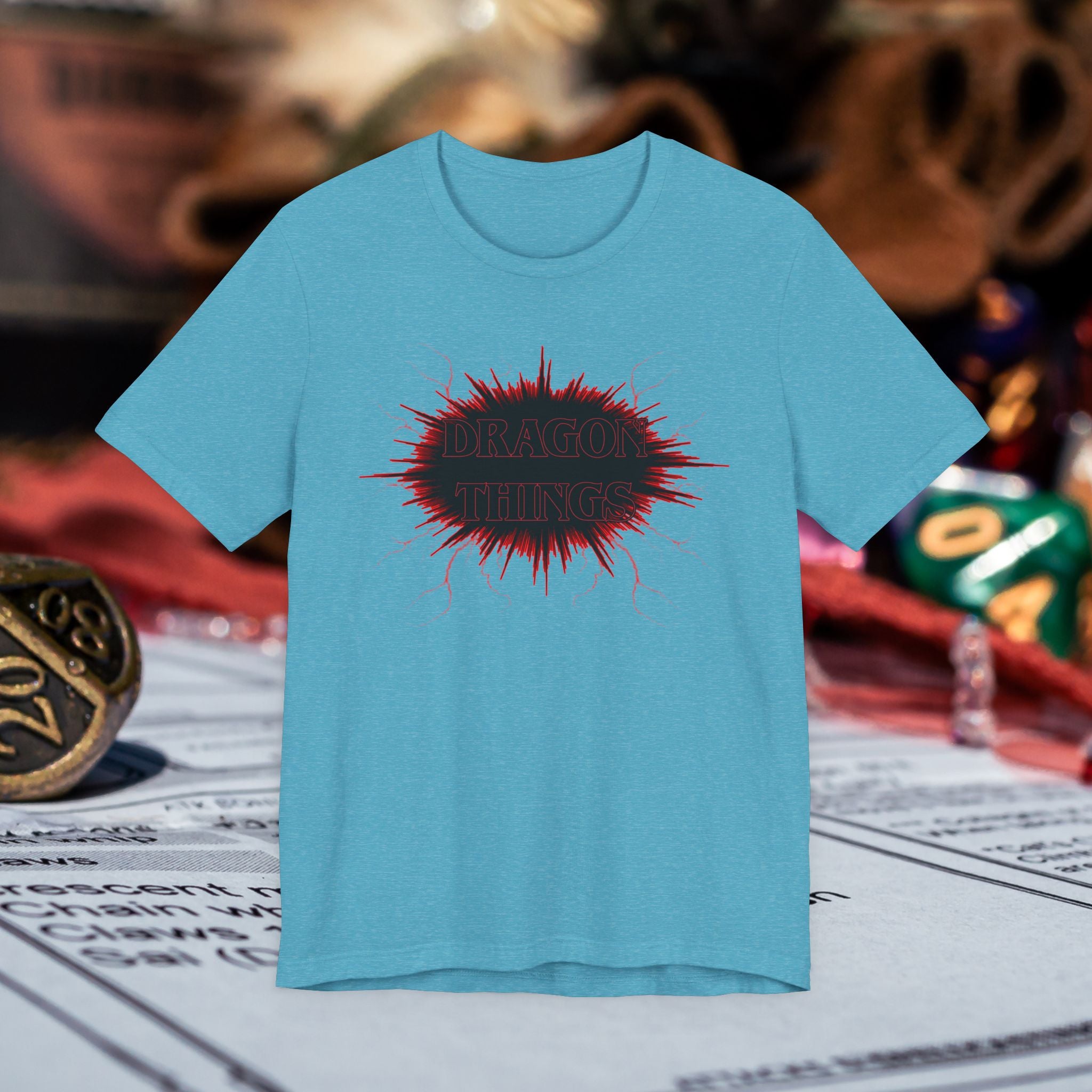 Dragon Things T-Shirt — Graphic (RPG Dice Gamer Tee)