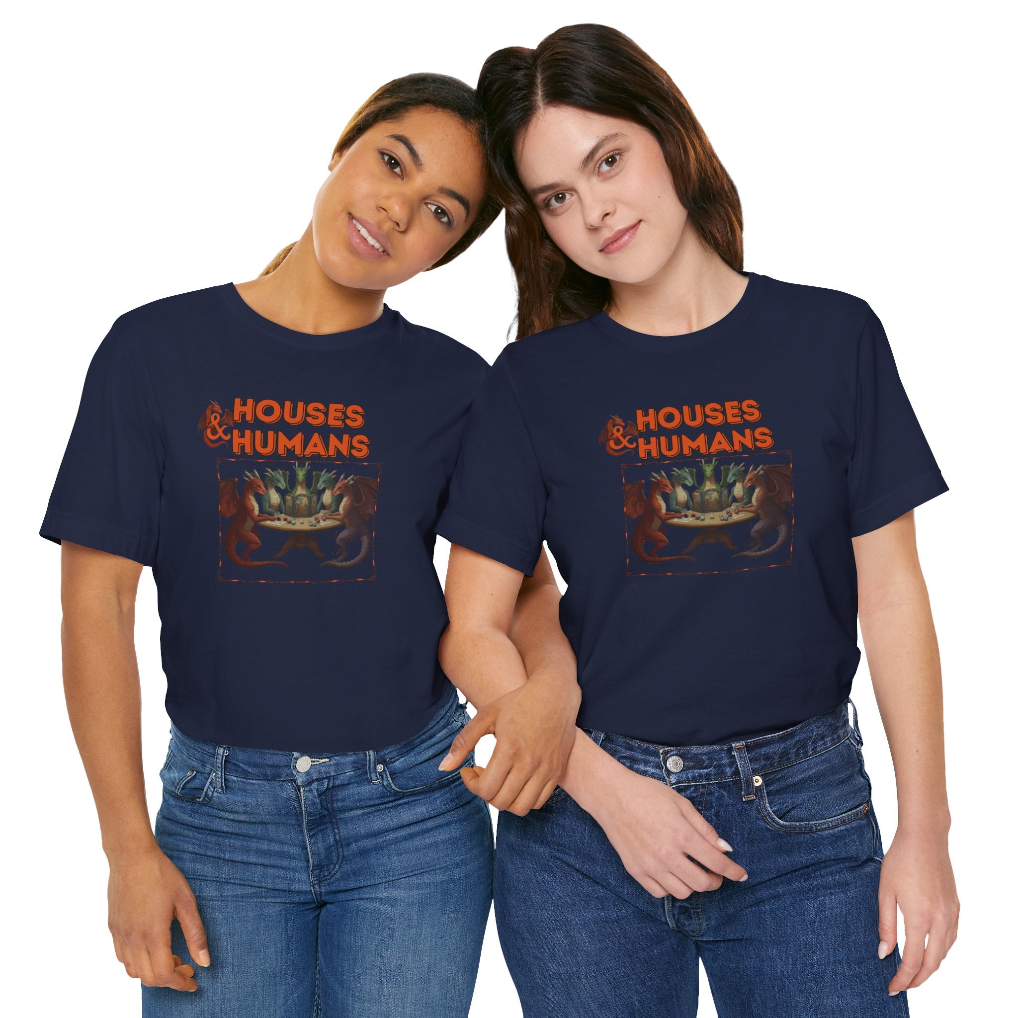 T-Shirt — "Houses & Humans" Fantasy Graphic Tee