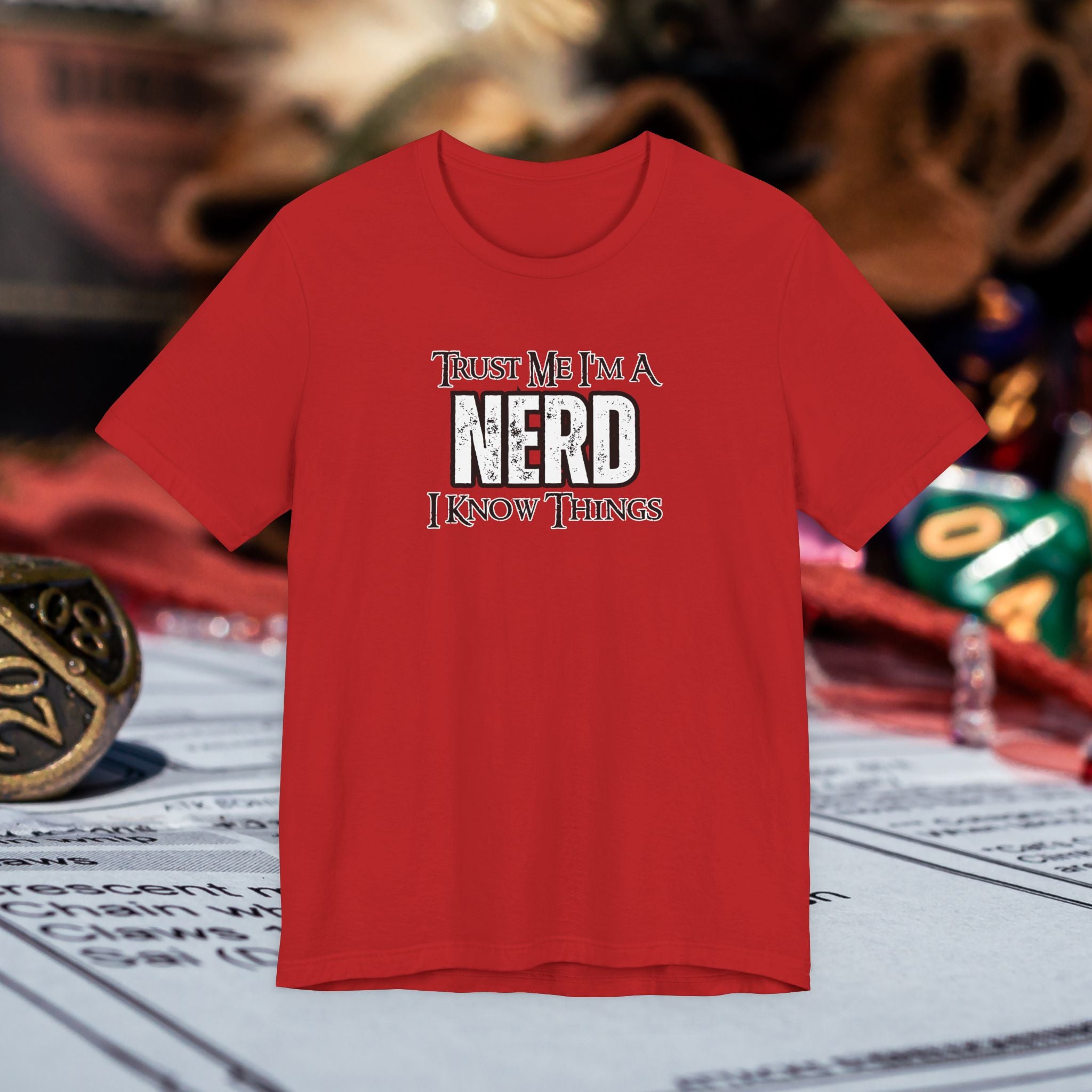 Nerd T-Shirt — “Trust Me I’m a Nerd, I Know Things” Graphic Tee