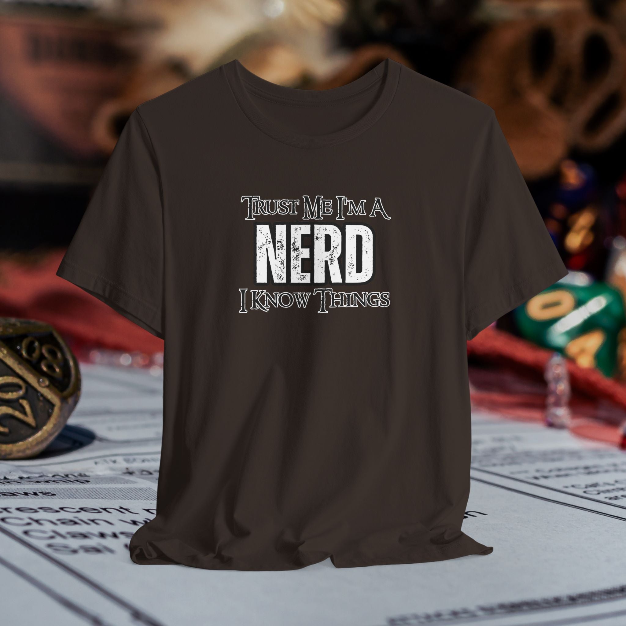 Nerd T-Shirt — “Trust Me I’m a Nerd, I Know Things” Graphic Tee