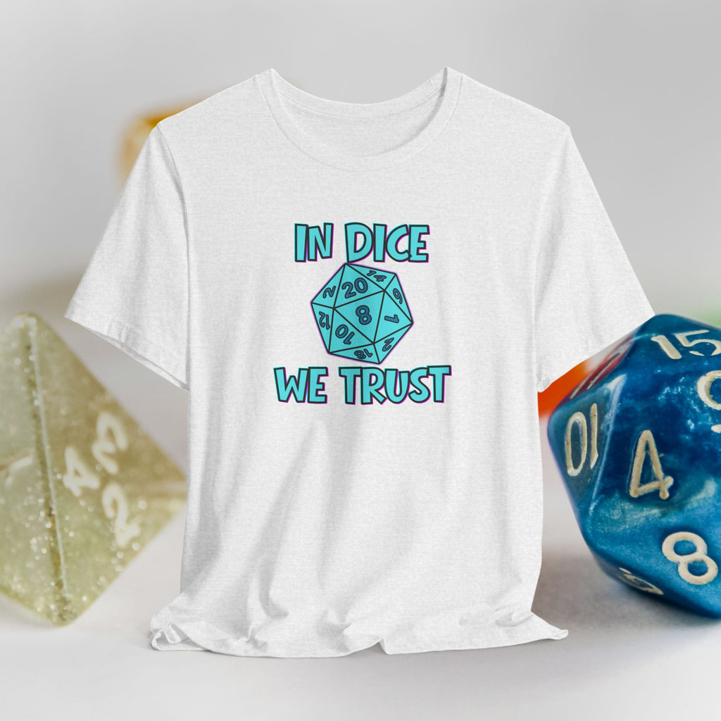 In Dice We Trust D20 T-Shirt — Gamer Dungeons & Dragons Tee