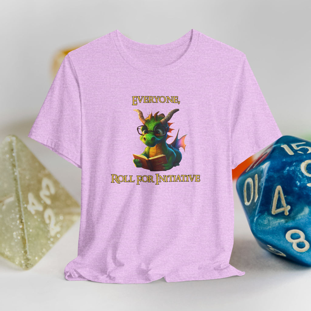 Roll for Initiative Dragon T-Shirt — Cute Fantasy RPG Tee