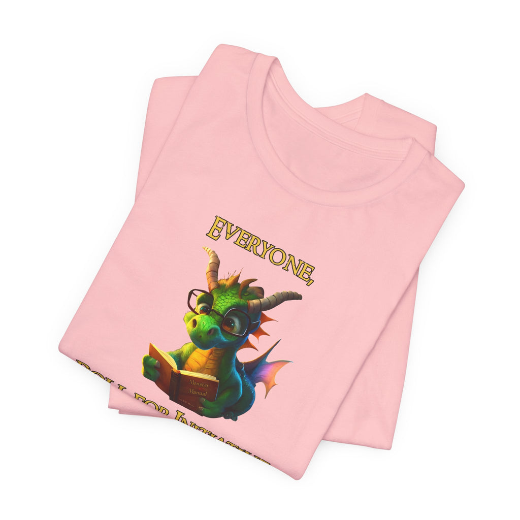 Roll for Initiative Dragon T-Shirt — Cute Fantasy RPG Tee