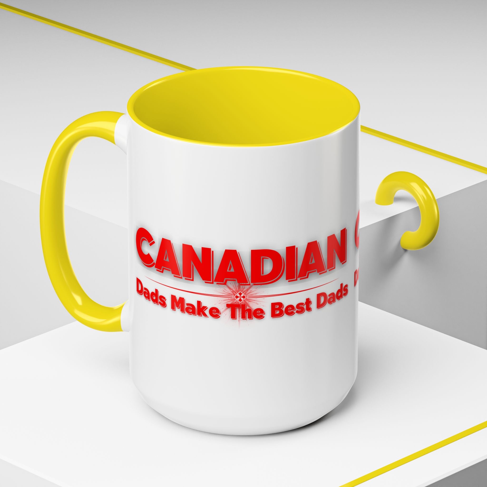 Canadian Dads Coffee Mug 15 oz – "Canadian Dads Make The Best Dads" Accent Mug