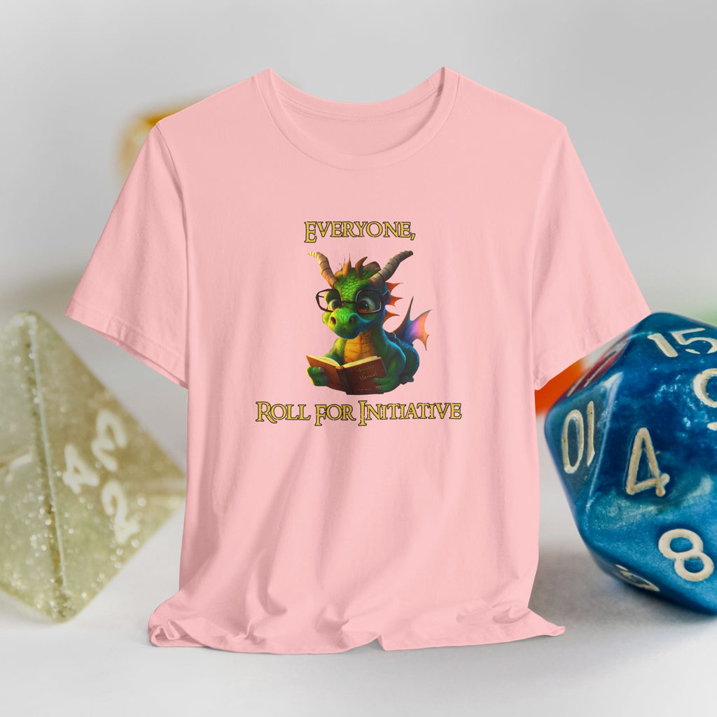 Roll for Initiative Dragon T-Shirt — Cute Fantasy RPG Tee